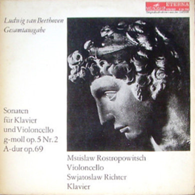 Л. Бетховен: Сонаты № 2, 3 для виолончели и ф-но (М. Ростропович, С. Рихтер)