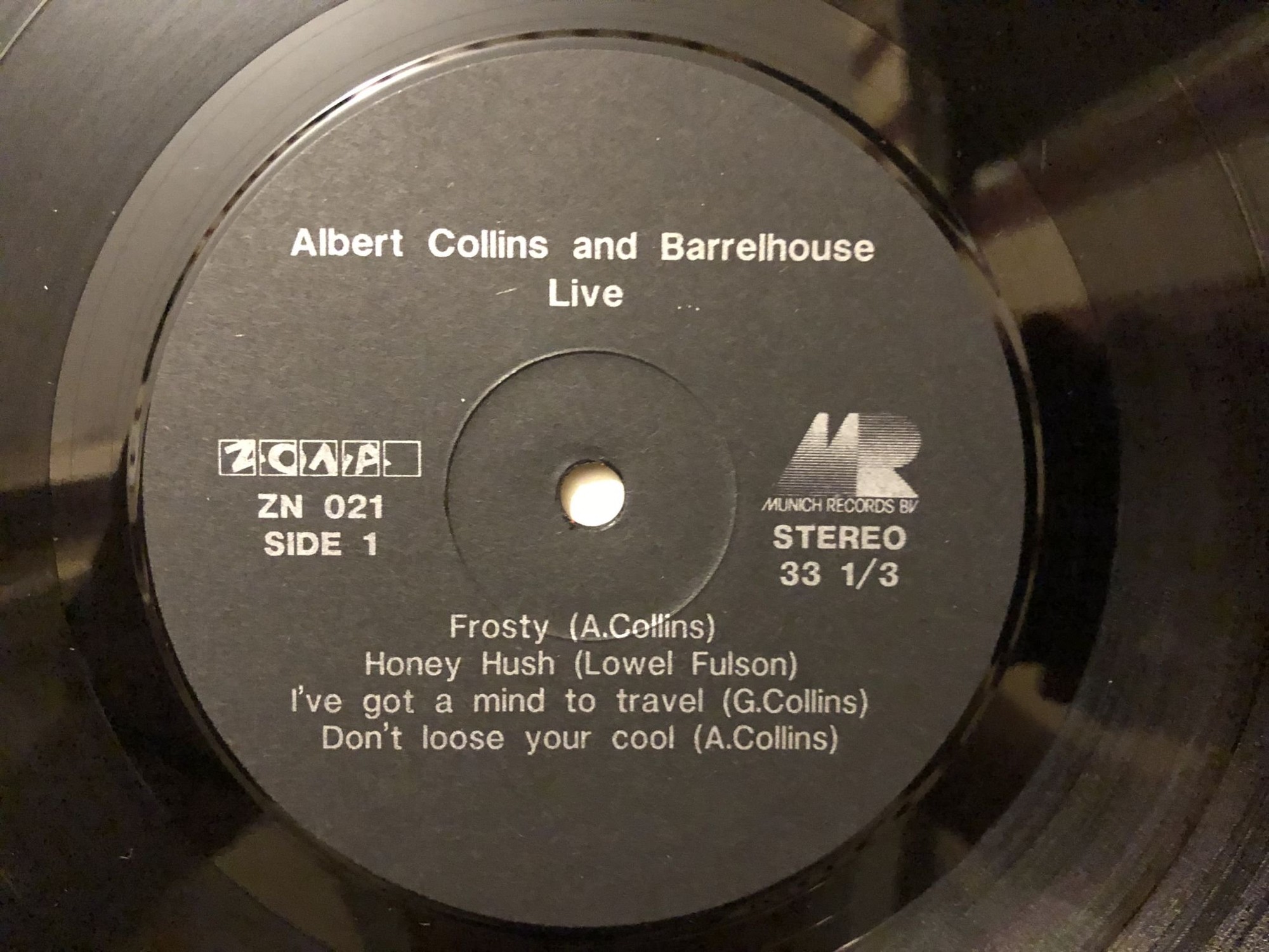 ALBERT COLLINS AND BARRELHOUSE. Live