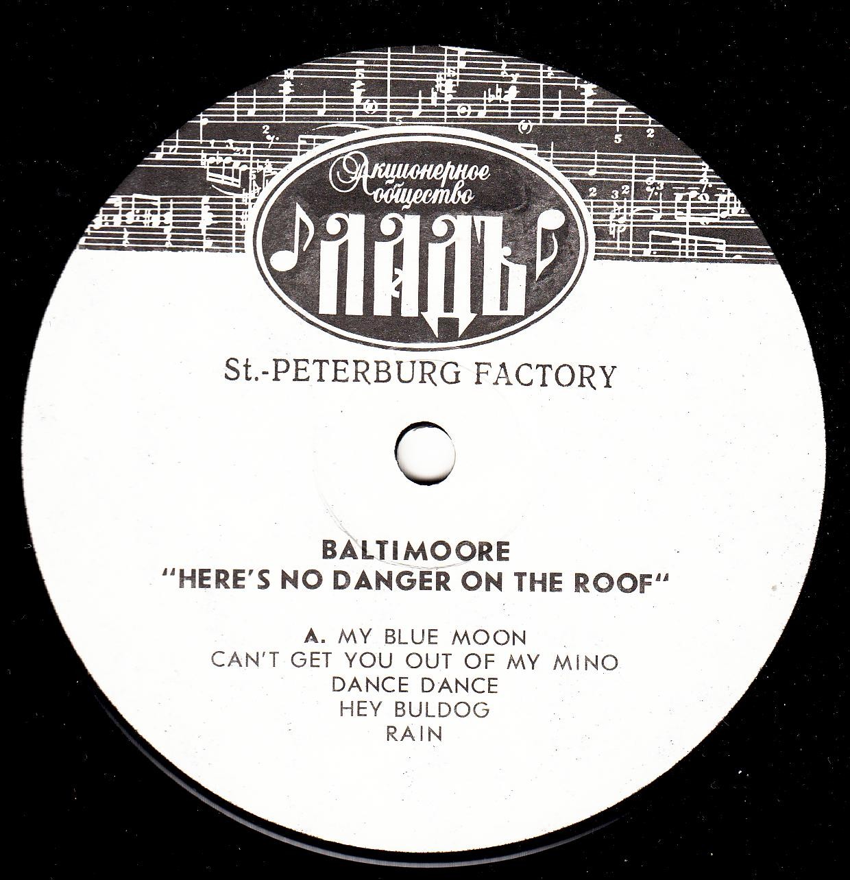 BALTIMOORE «There’s No Danger On The Roof»