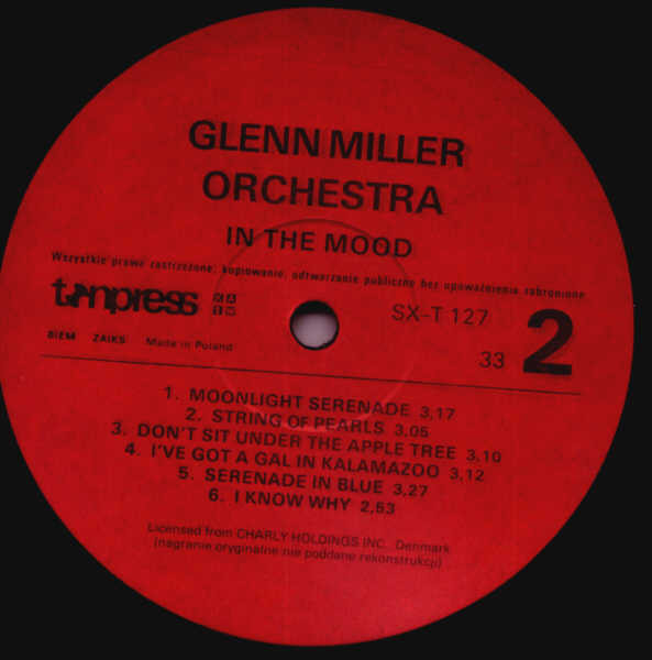 Glenn Miller and His Orchestra -  In the mood [по заказу польской фирмы TONPRESS]