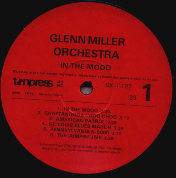 Glenn Miller and His Orchestra -  In the mood [по заказу польской фирмы TONPRESS]