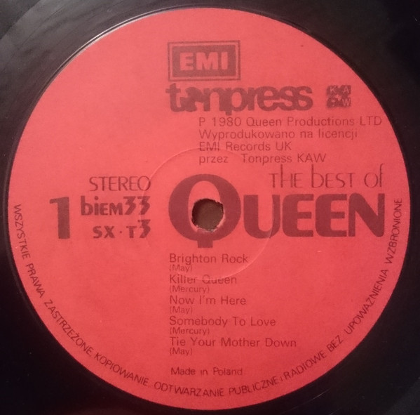 Queen - The Best Of [по заказу польской фирмы  TONPRESS, SX-T3]