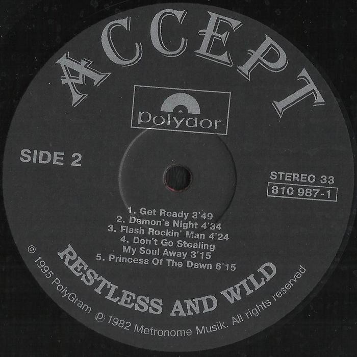 ACCEPT. Restless And Wild