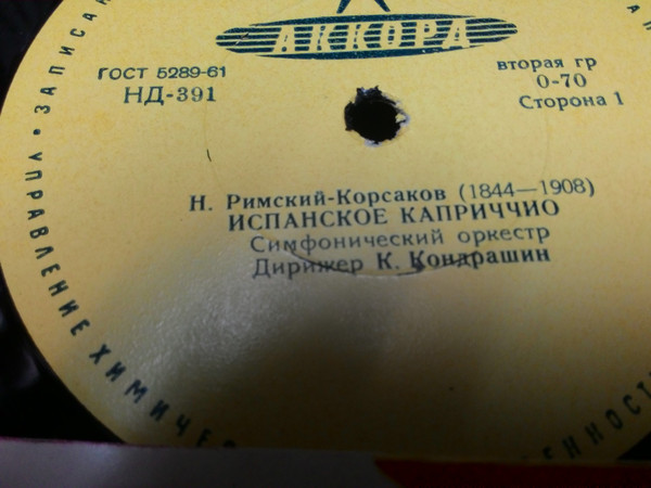 Н. РИМСКИЙ-КОРСАКОВ (1844–1908): Испанское каприччио (К. Кондрашин) / Концерт для ф-но с оркестром (С. Рихтер, К. Кондрашин)