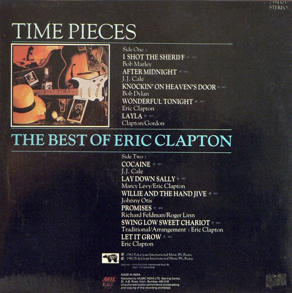 Eric Clapton. Time Pieces - The Best Of Eric Clapton