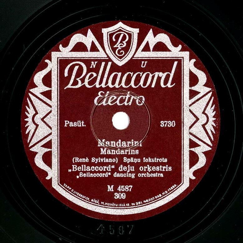 «Bellaccord» deju orķestris — Mandarini  / Smaidošais toreadors