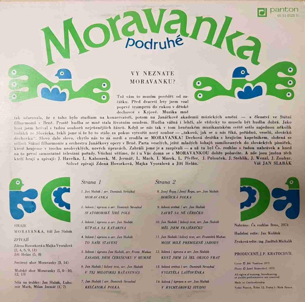 Moravanka Podruhé [по заказу чешской фирмы PANTON 11 0523]