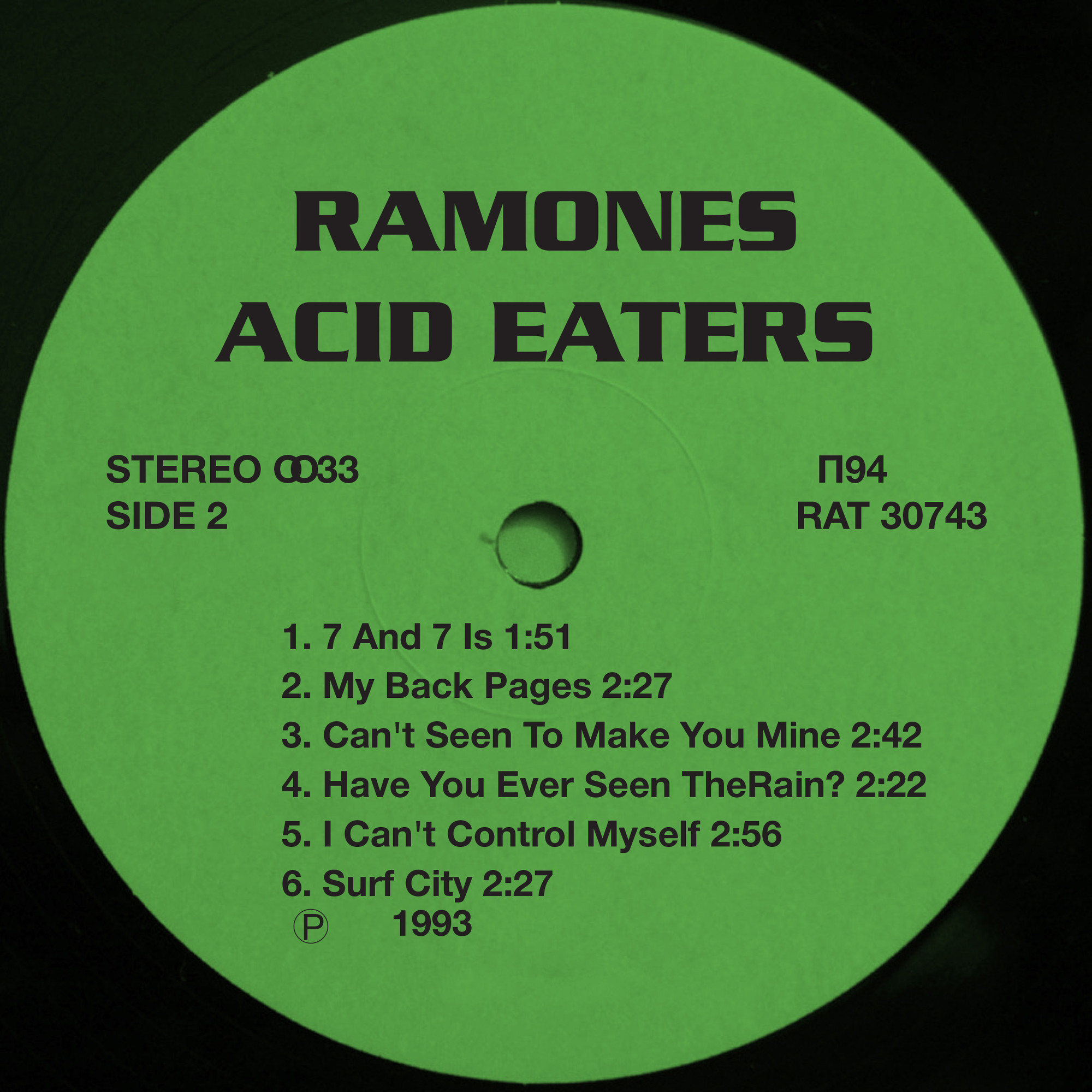 RAMONES. Acid Eaters