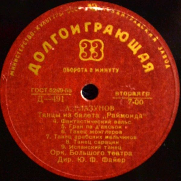 А. ГЛАЗУНОВ (1865–1936): Фрагменты из балета «Раймонда» (Ю. Файер)