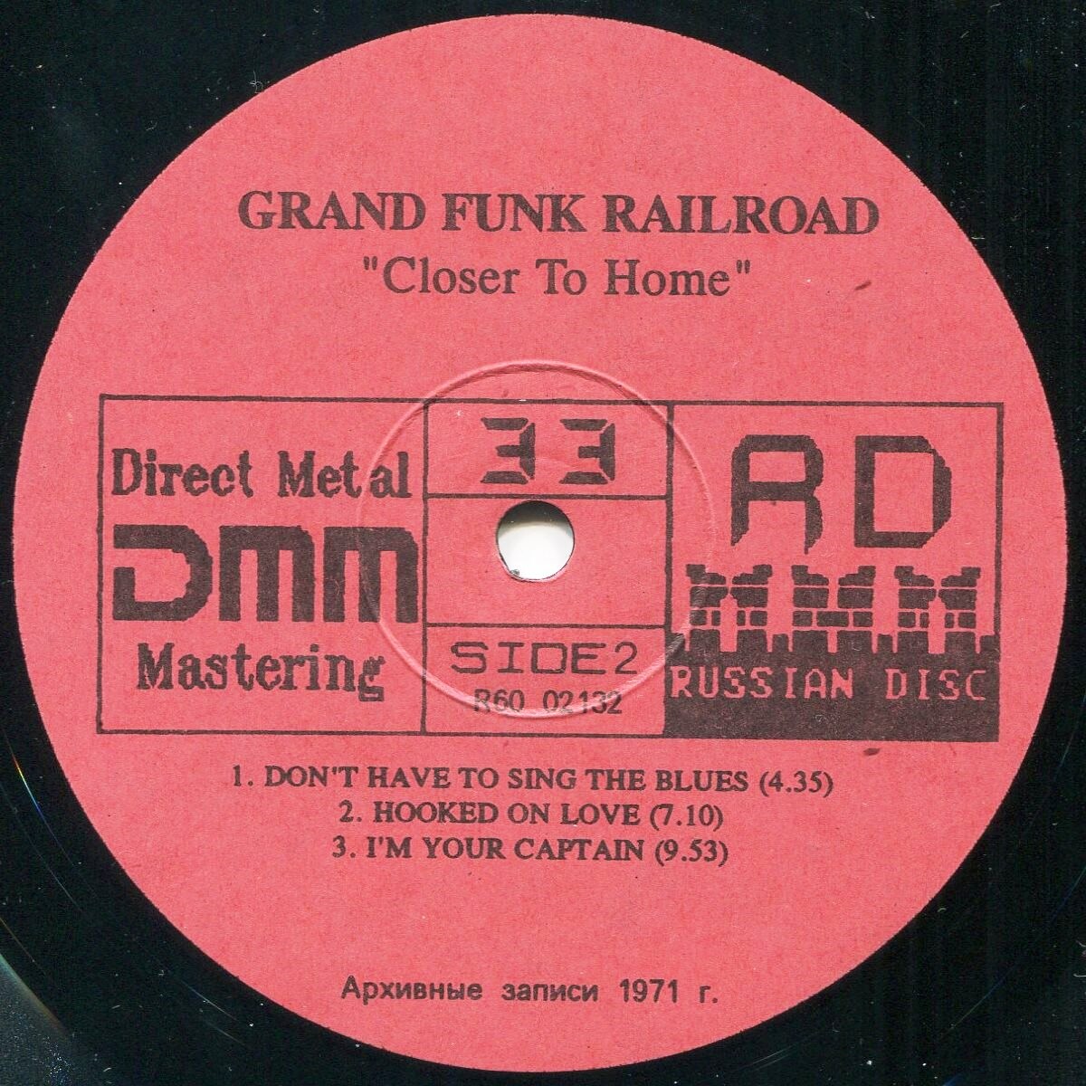 GRAND FUNK RAILROAD «Closer To Home» (1971). Серия «Masters Of Rock».