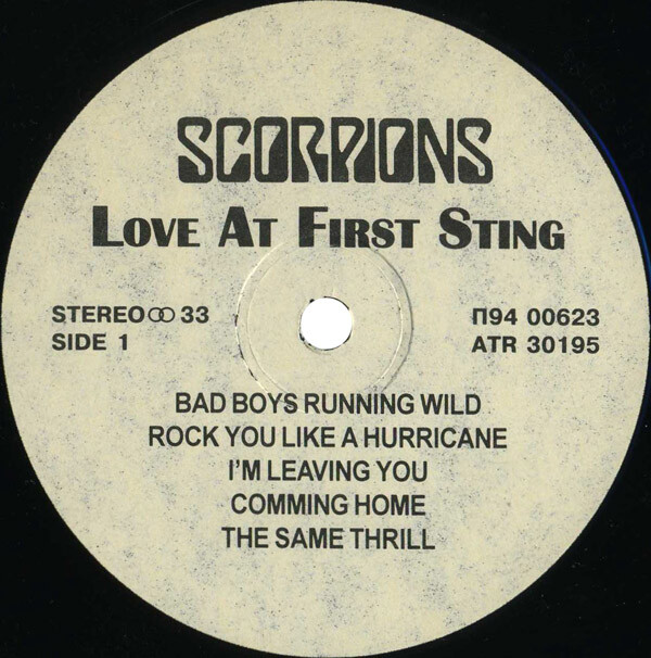 SCORPIONS. Love At First Sting