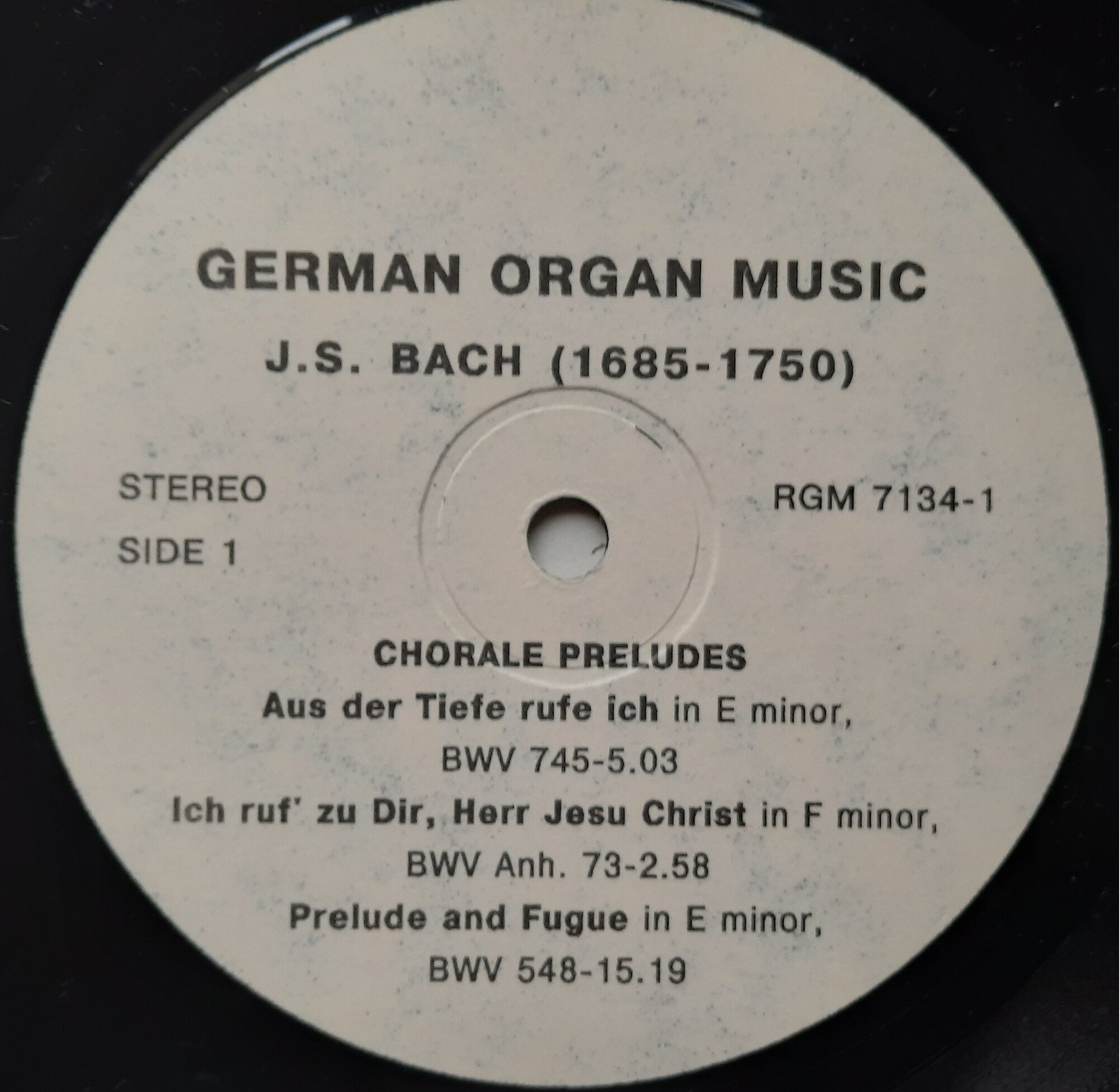 Sergei Tsatsorin "German Organ Music"