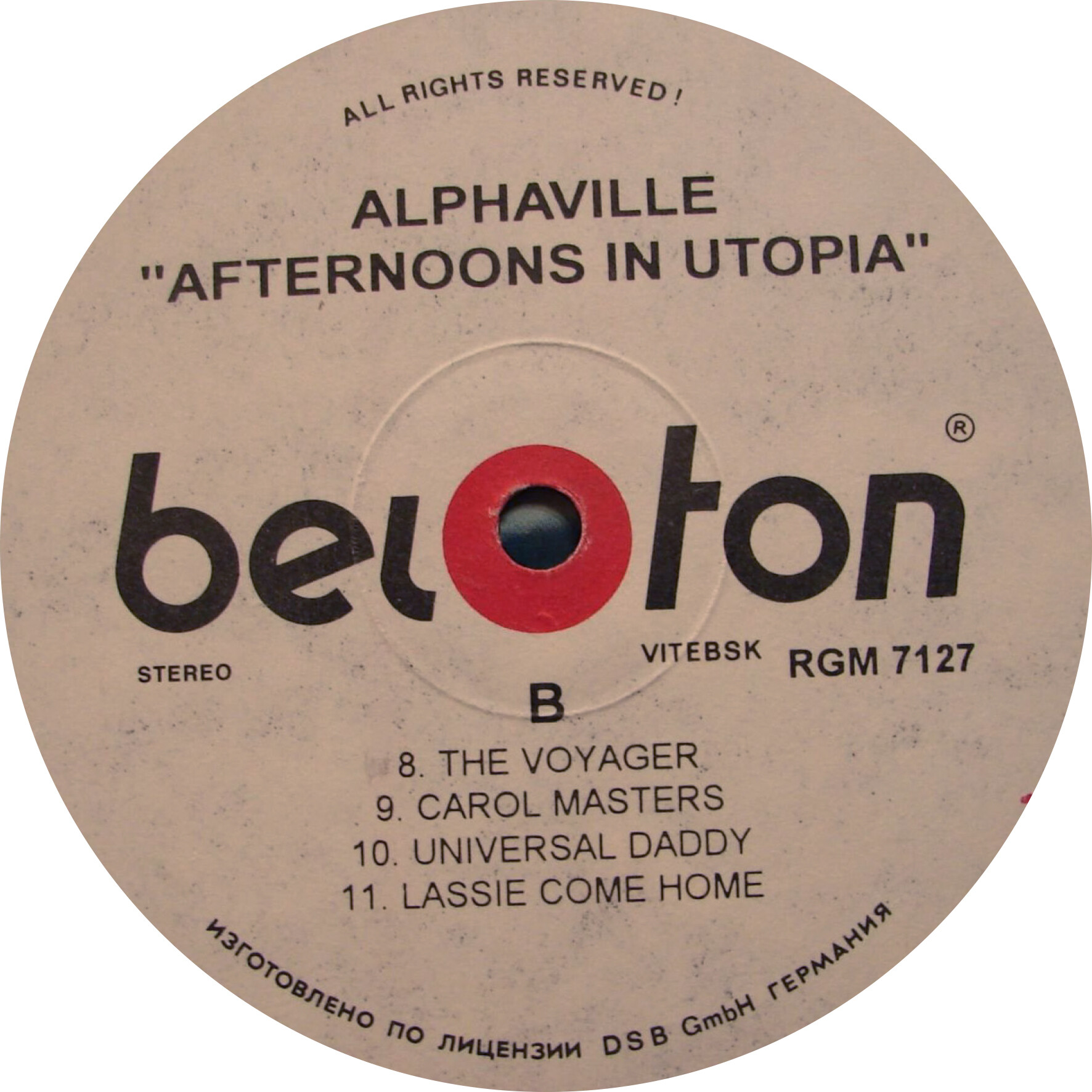 ALPHAVILLE. Afternoons In Utopia