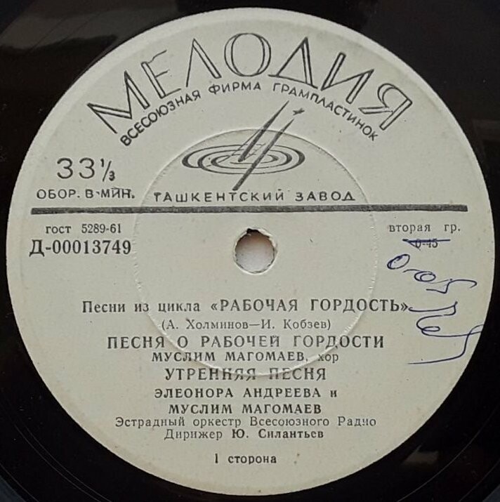 А. ХОЛМИНОВ (1925) - Песни из цикла «Рабочая гордость» (И. Кобзев)