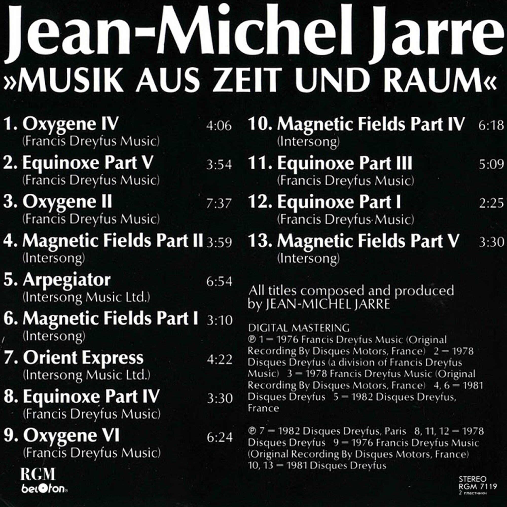 Jean-Michel JARRE. Music aus Zeit und Raum
