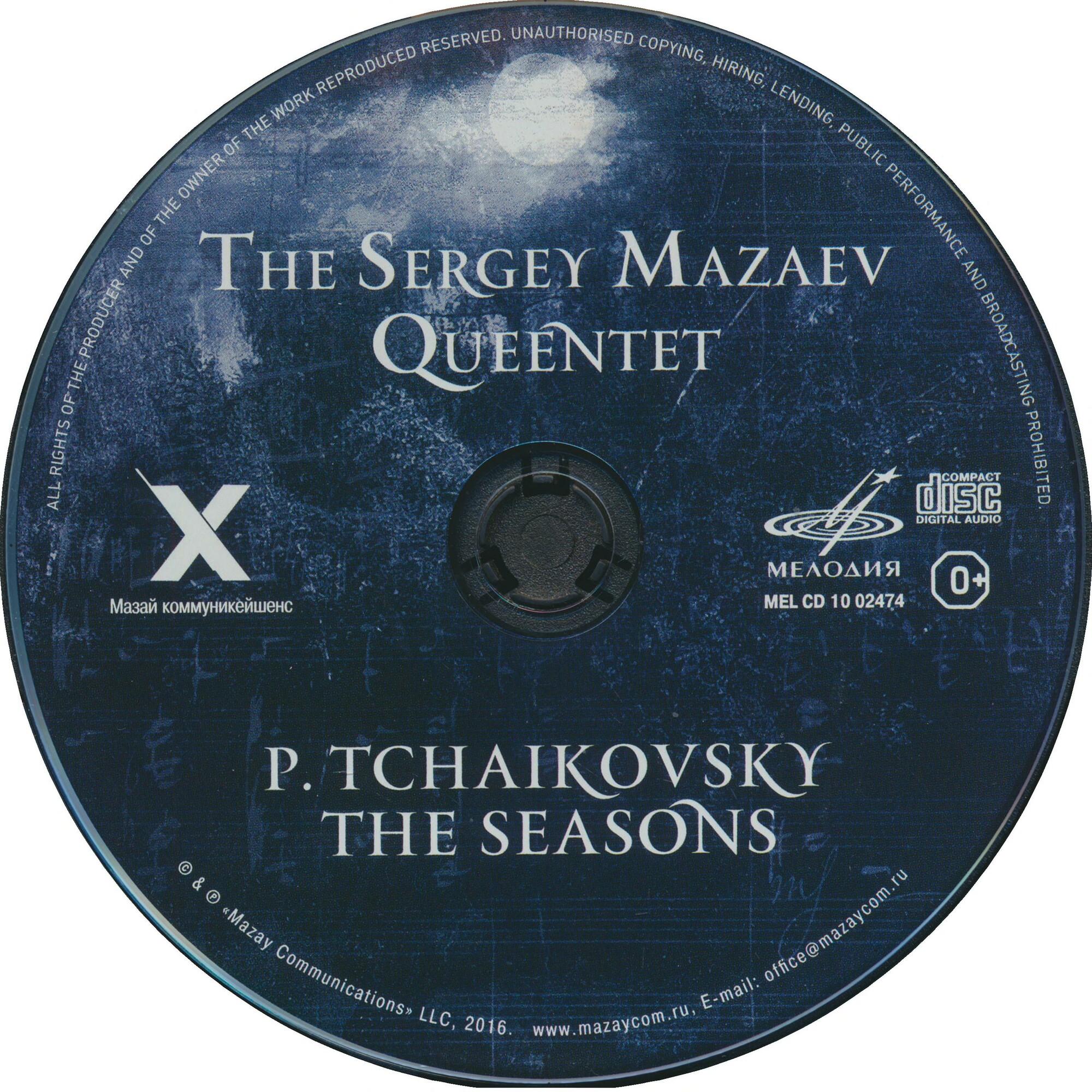 P. Tchaikovsky. The Seasons. The Sergey Mazaev Queentet