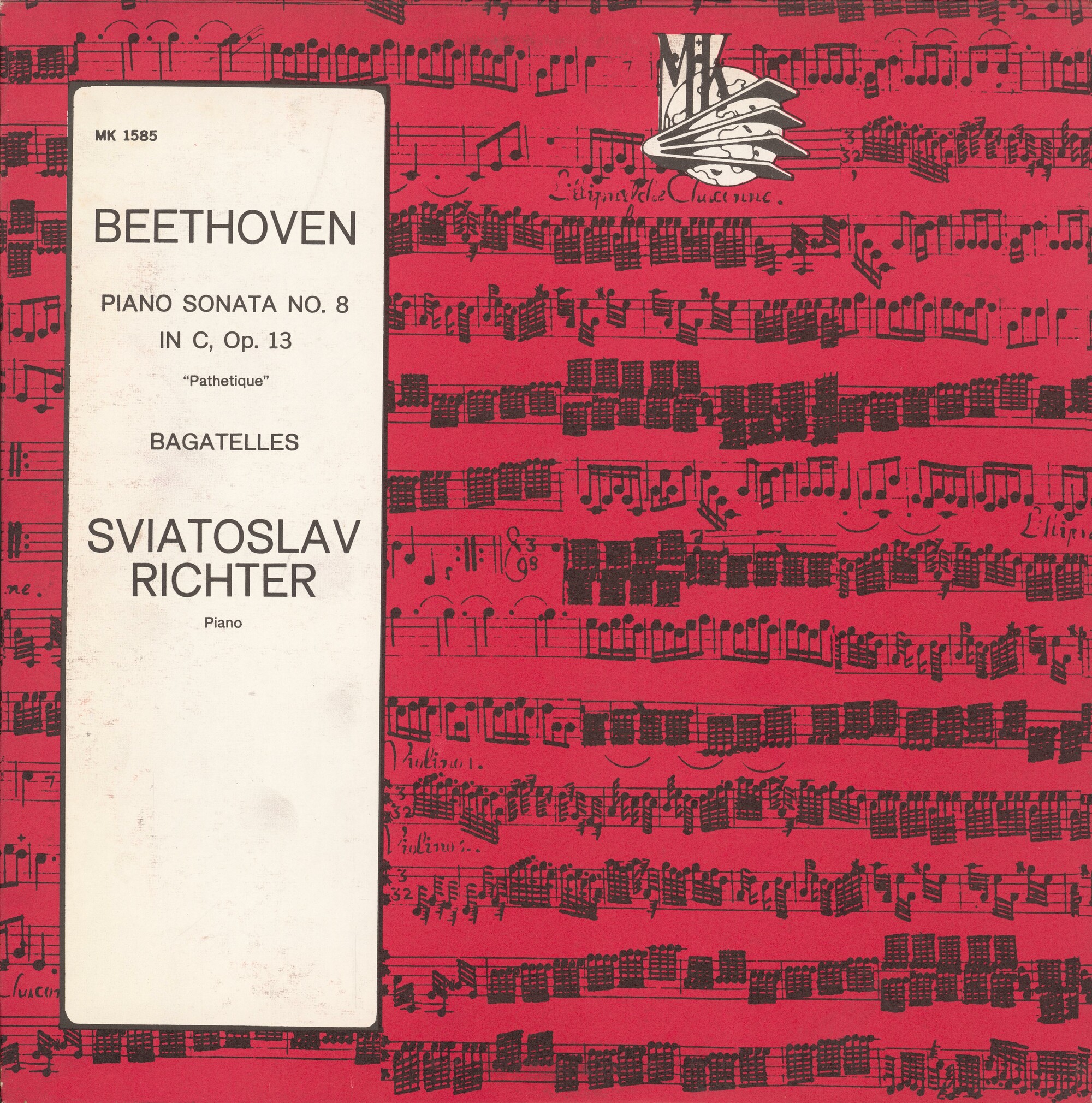Л. БЕТХОВЕН (1770–1827): Соната №8 для ф-но «Патетическая» / Багатели (С. Рихтер, ф-но)