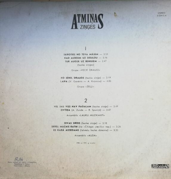 Atminas -  Zinges