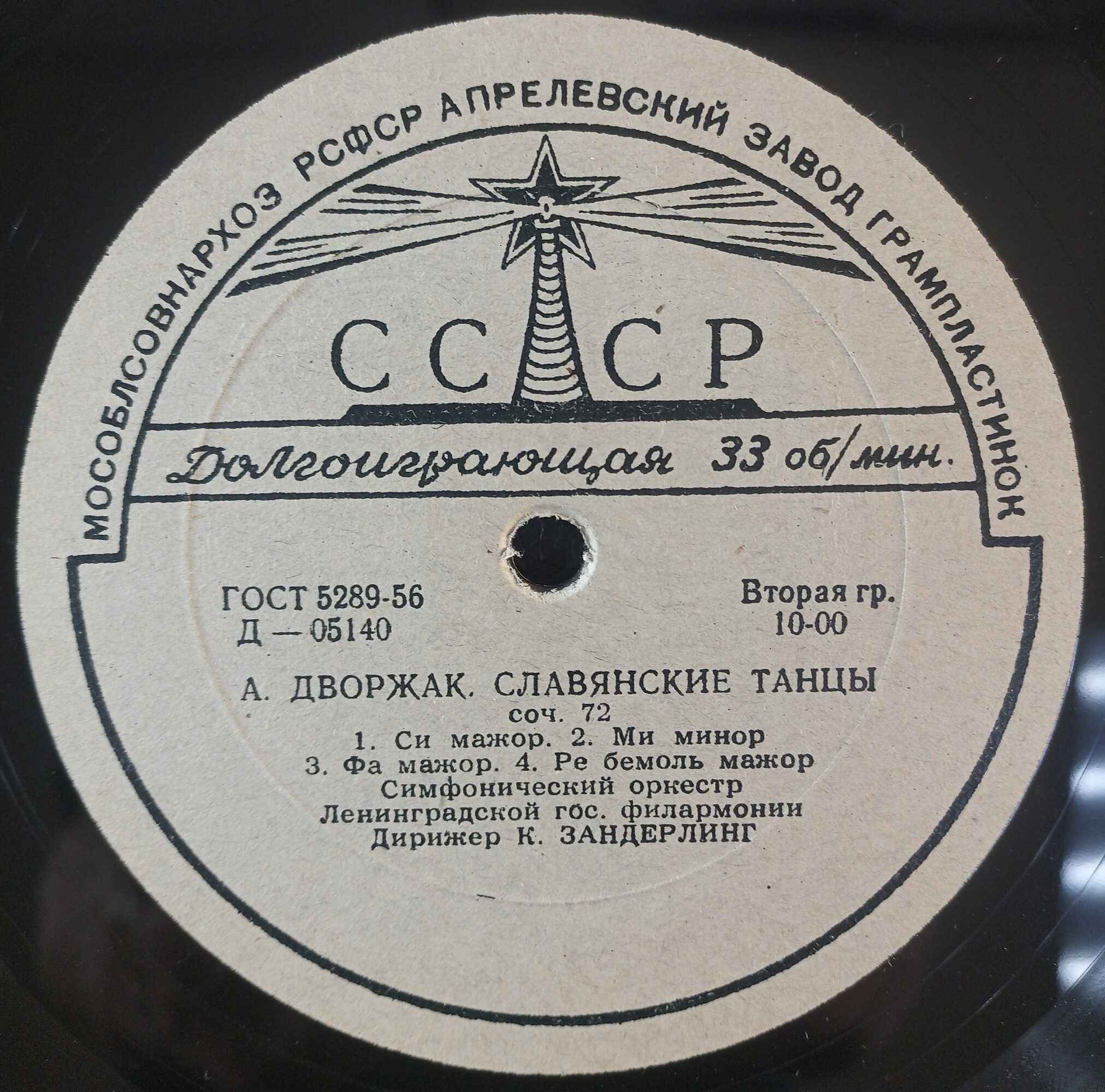 А. Дворжак (1841–1904). Славянские танцы.  Дирижер Курт Зандерлинг.