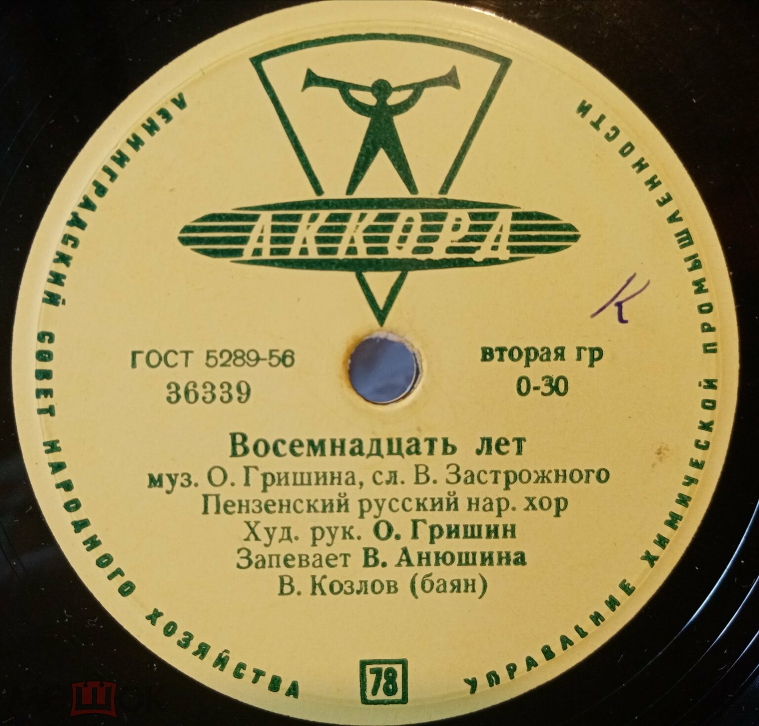 Пензенский русский народный хор — Восемнадцать лет / Край наш Пензенский