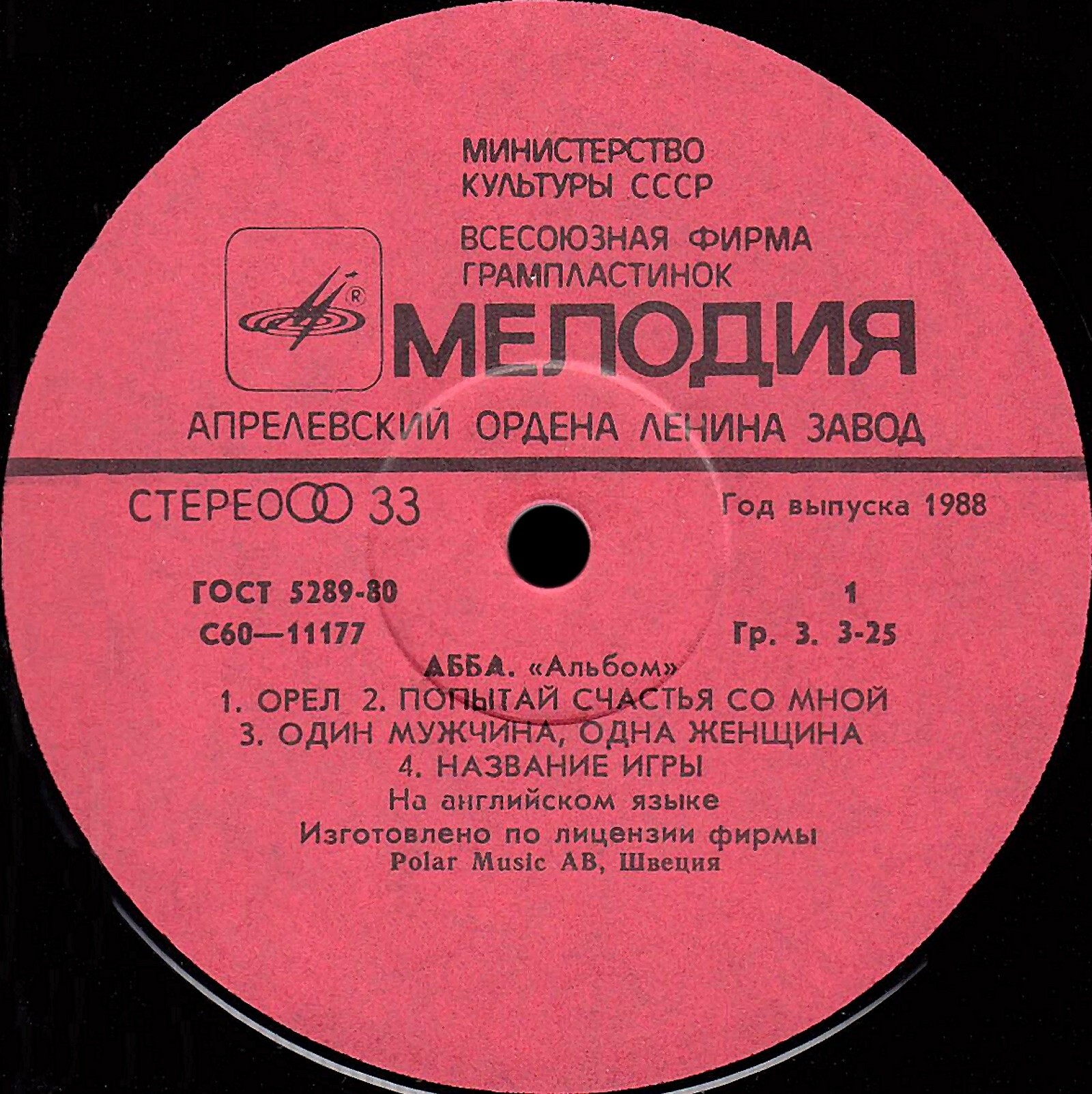 Вокально-инструментальный ансамбль «АББА» - "Альбом"