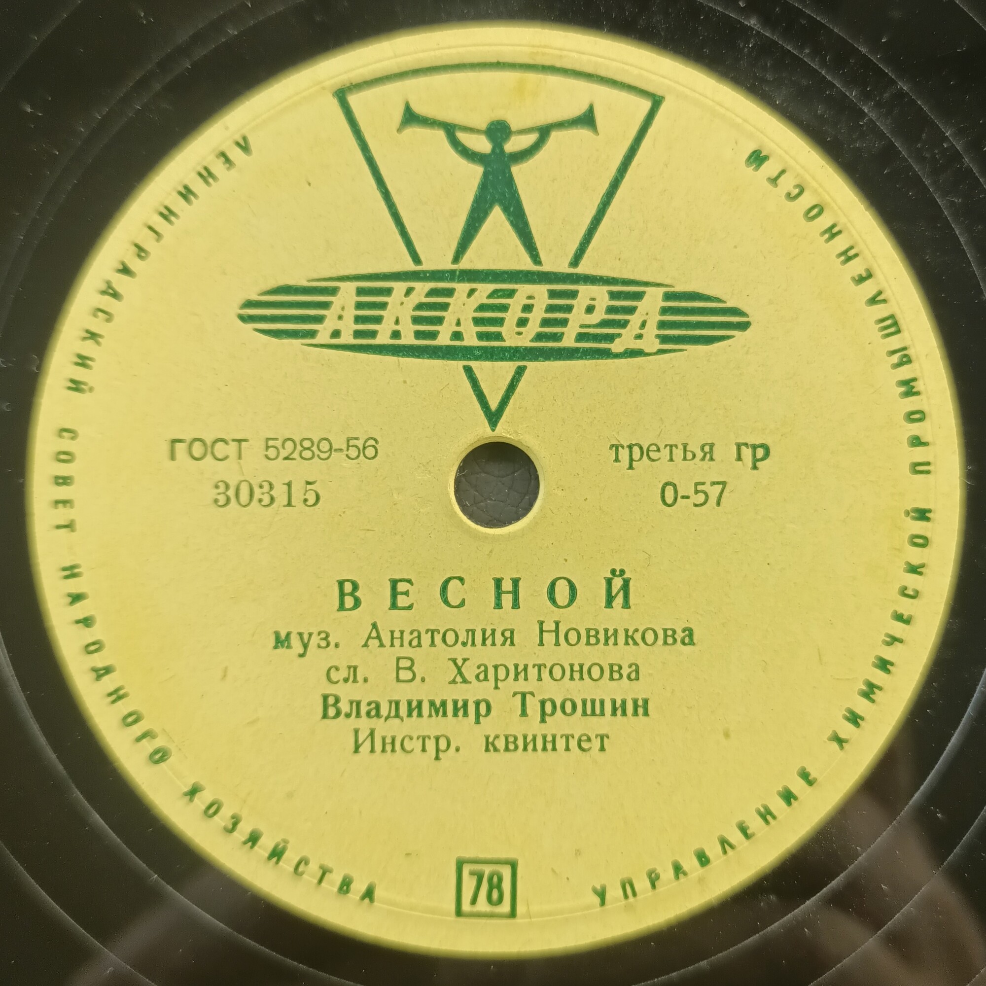 Владимир Трошин — Не тревожься / Весной