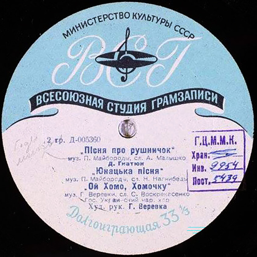 Песни украинских советских композиторов