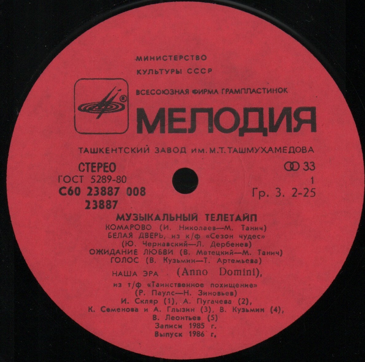 Музыкальный телетайп 1