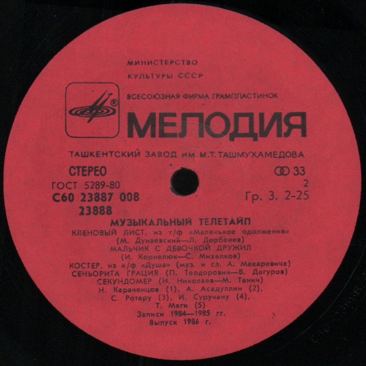 Музыкальный телетайп 1