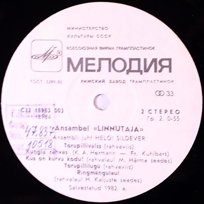 Ансамбль «ЛИННУТАЯ» музея К. Р. Якобсона, рук. Хелги Силдевер