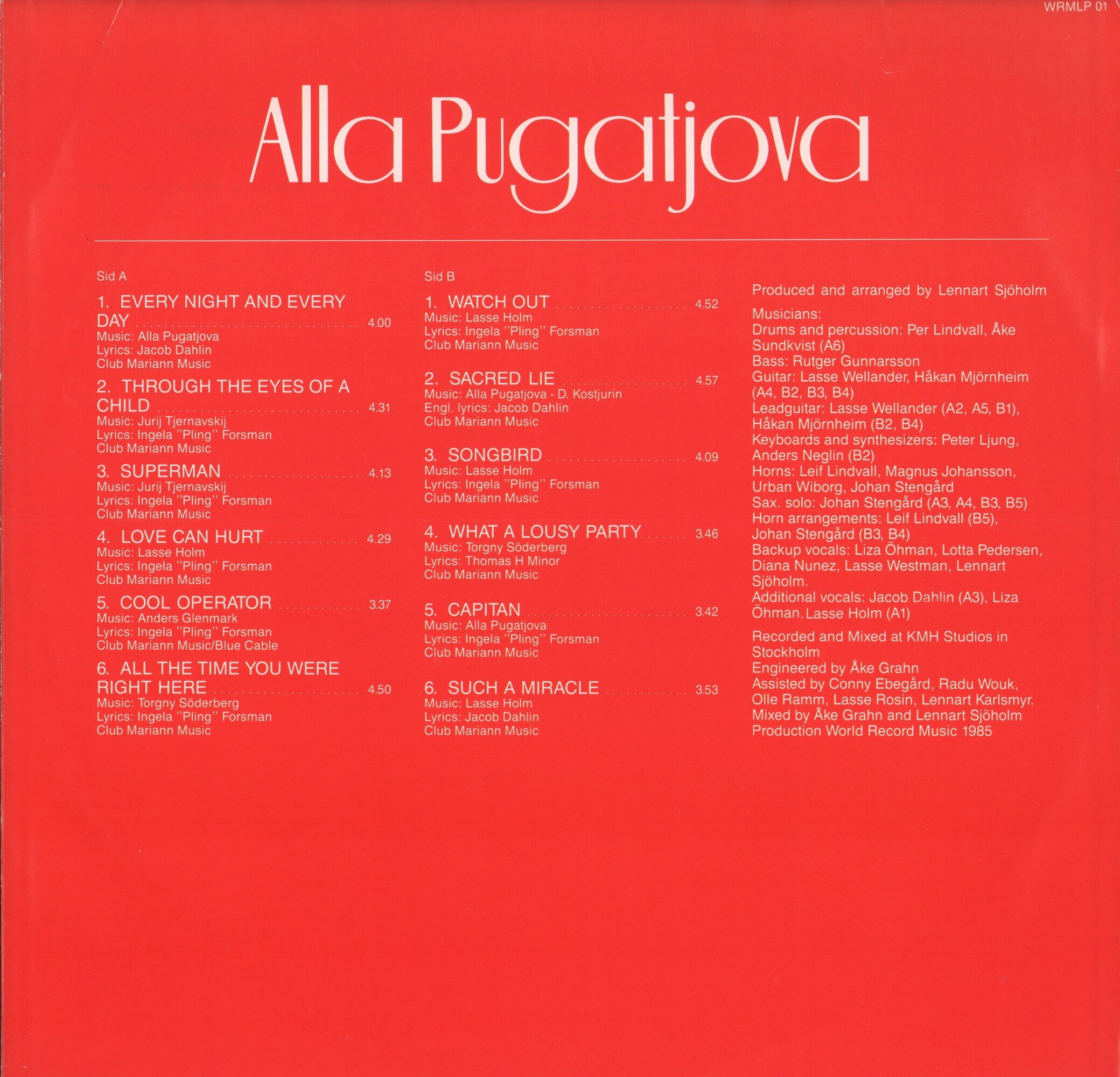 Alla PUGATJOVA «Watch Out»