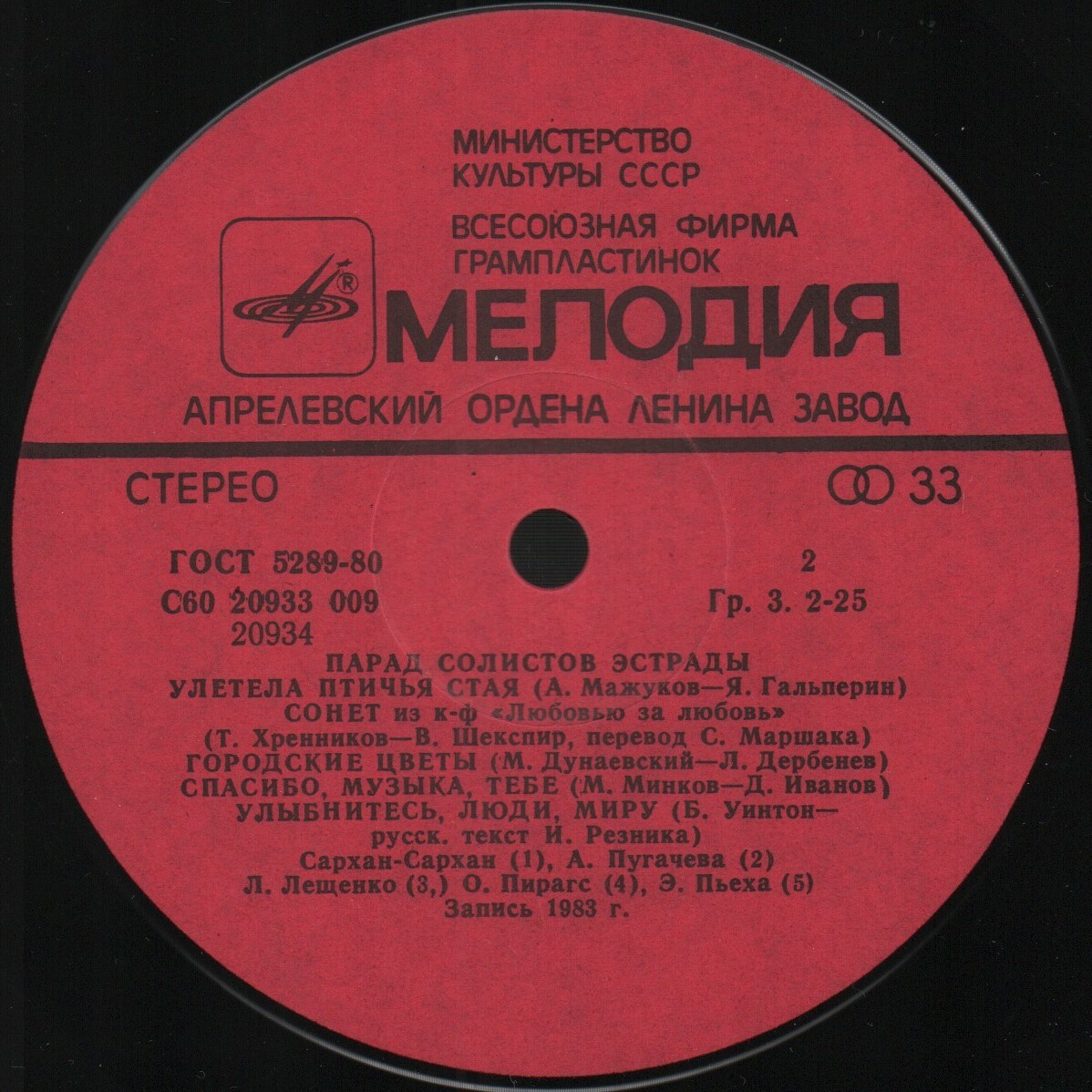 ПАРАД СОЛИСТОВ ЭСТРАДЫ (2)