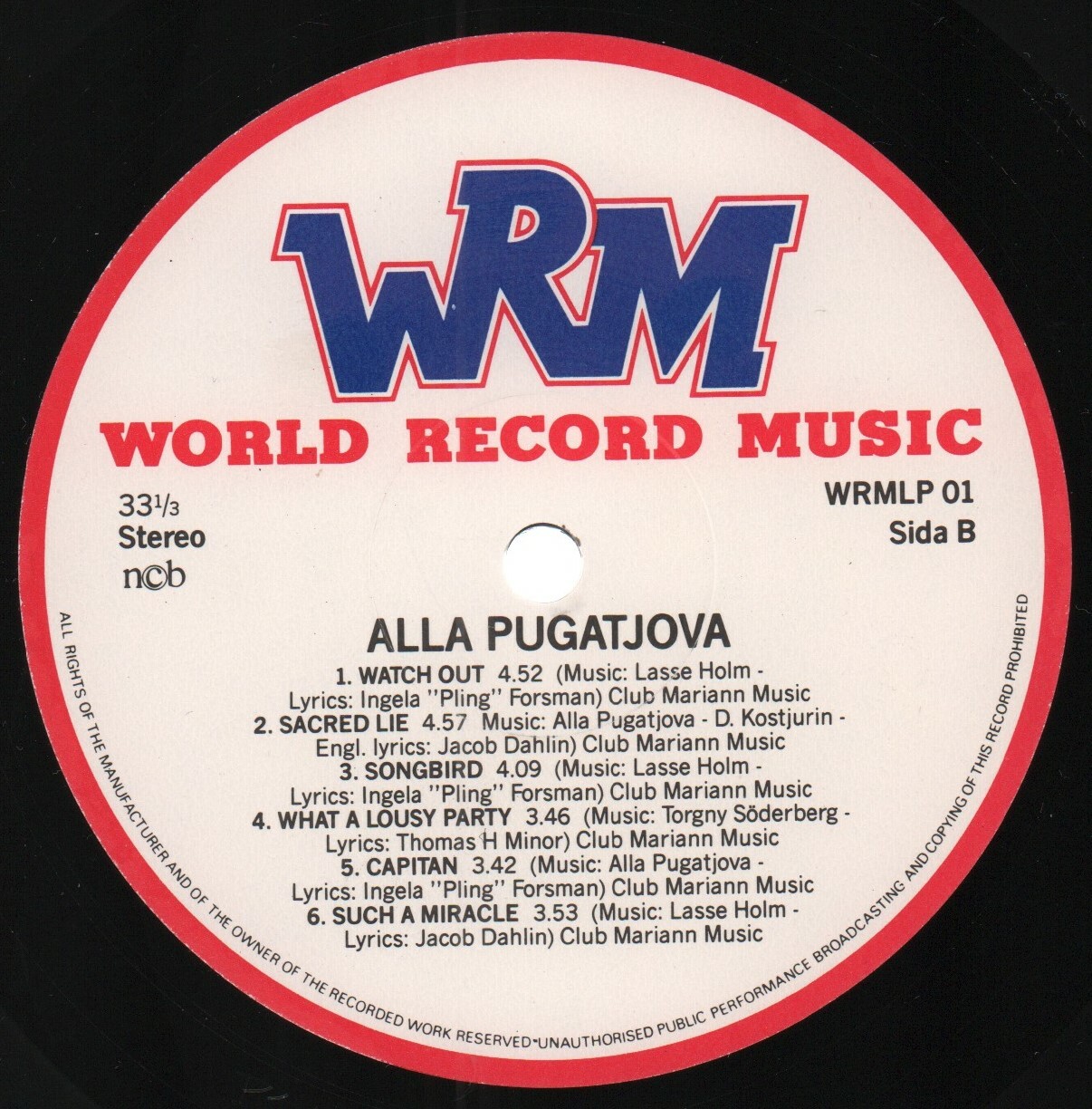 Alla PUGATJOVA «Watch Out»