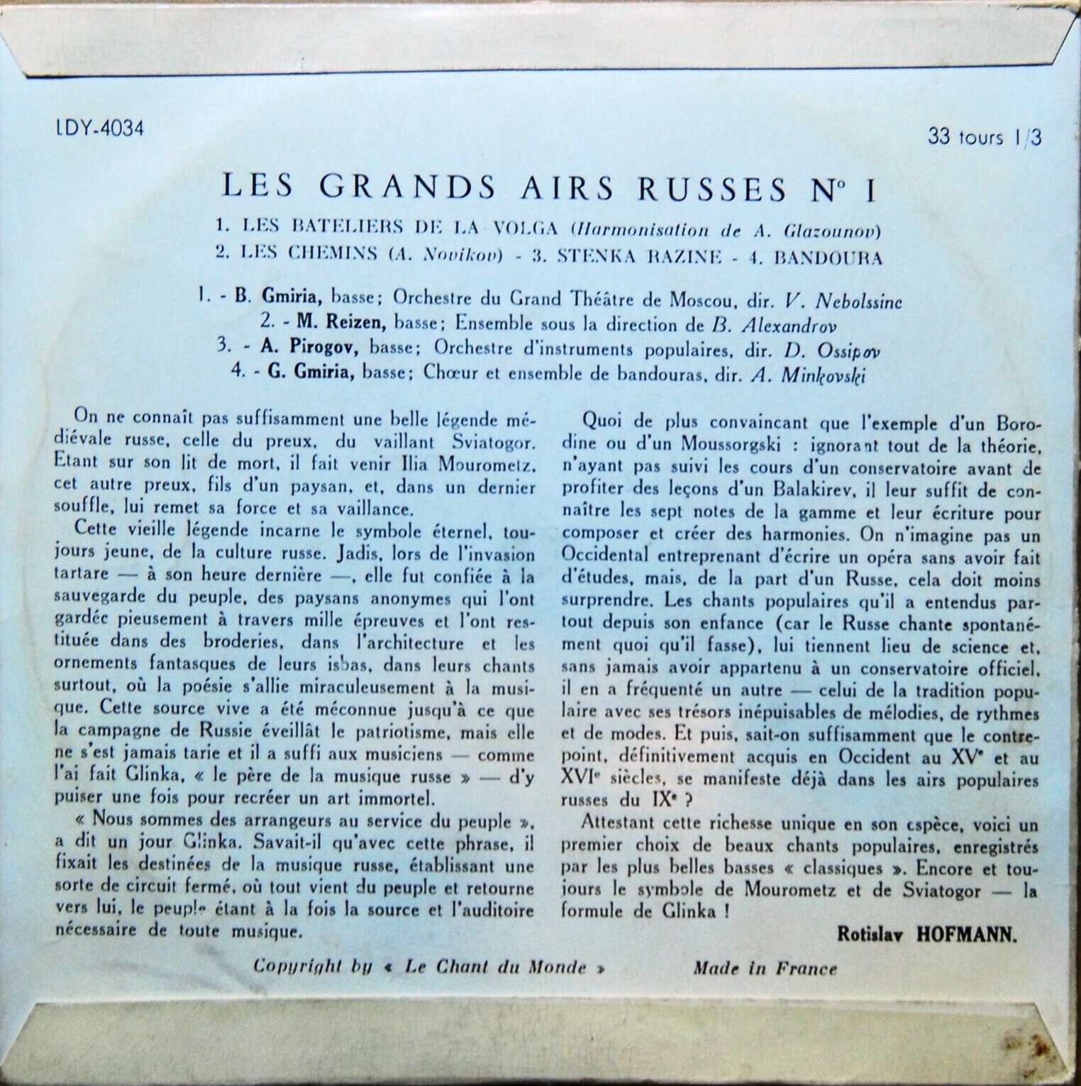 Les grands airs Russes №1