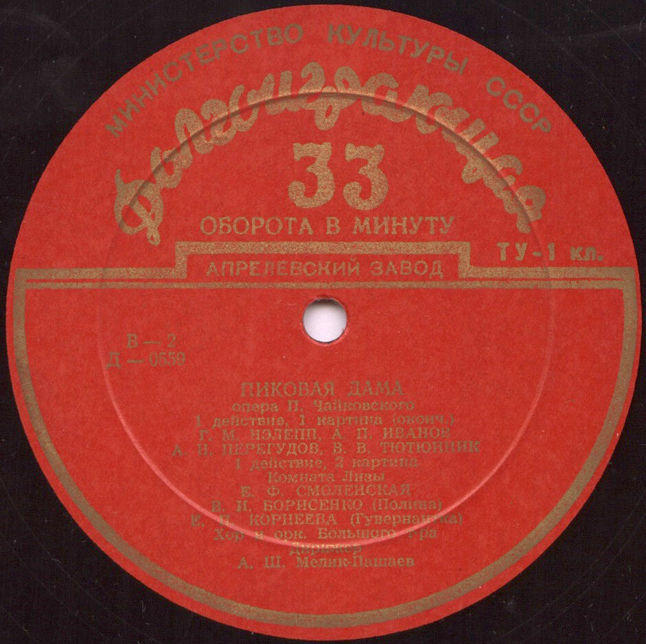 П. ЧАЙКОВСКИЙ (1840-1893): Пиковая дама, опера в 3 д. (А. Мелик-Пашаев)