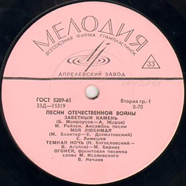 Песни Великой Отечественной войны