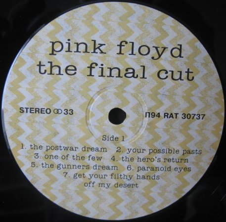 PINK FLOYD. The Final Cut
