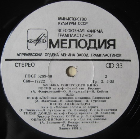 Музыка советского кино