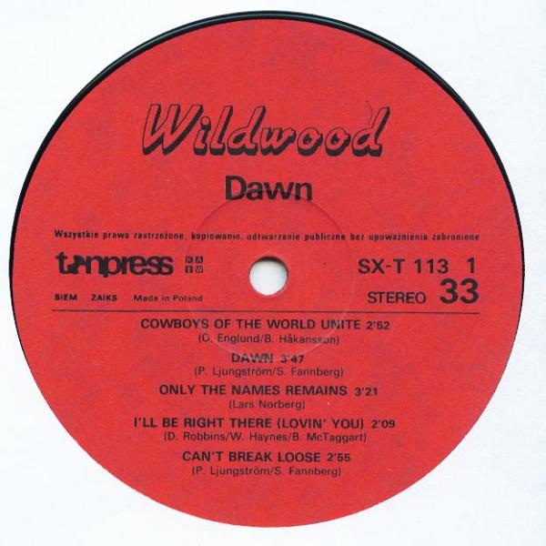 Wildwood  - "Dawn" [по заказу польской фирмы TONPRESS SX-T113]