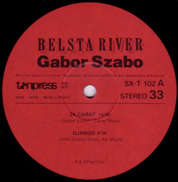 Gabor Szabo ‎– Belsta River [по заказу польской фирмы TONPRESS]