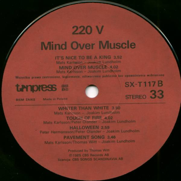 220V  - Mind over muscle [по заказу польской фирмы TONPRESS SX-T117]