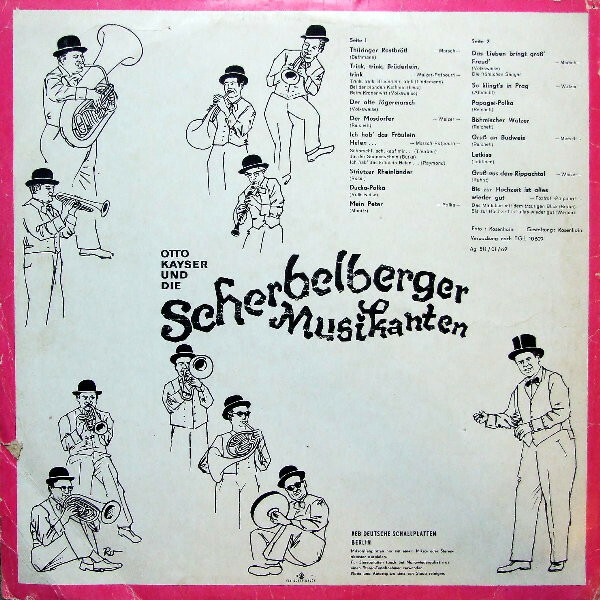 Otto Kayser Und Die Scherbelberger Musikanten [по заказу немецкой фирмы AMIGA 8 50 124]