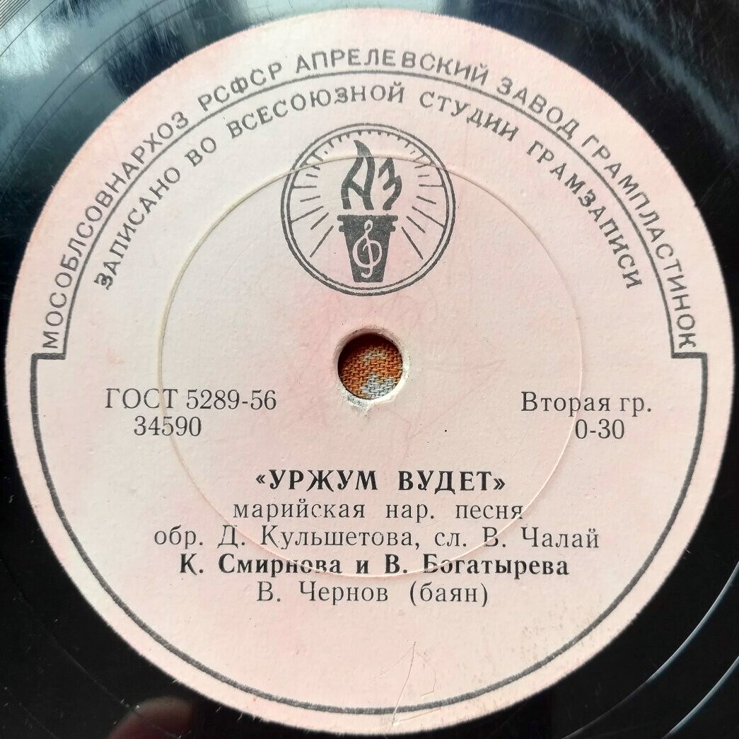 К. Смирнова и В. Богатырёва (на марийском языке)