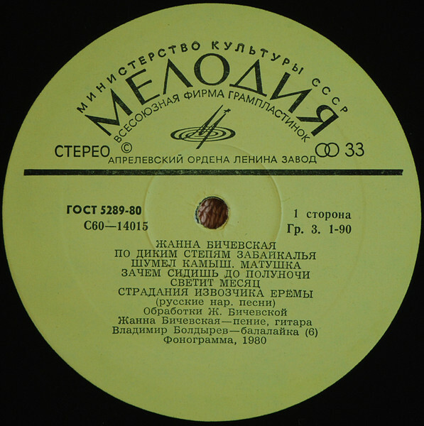 Жанна Бичевская