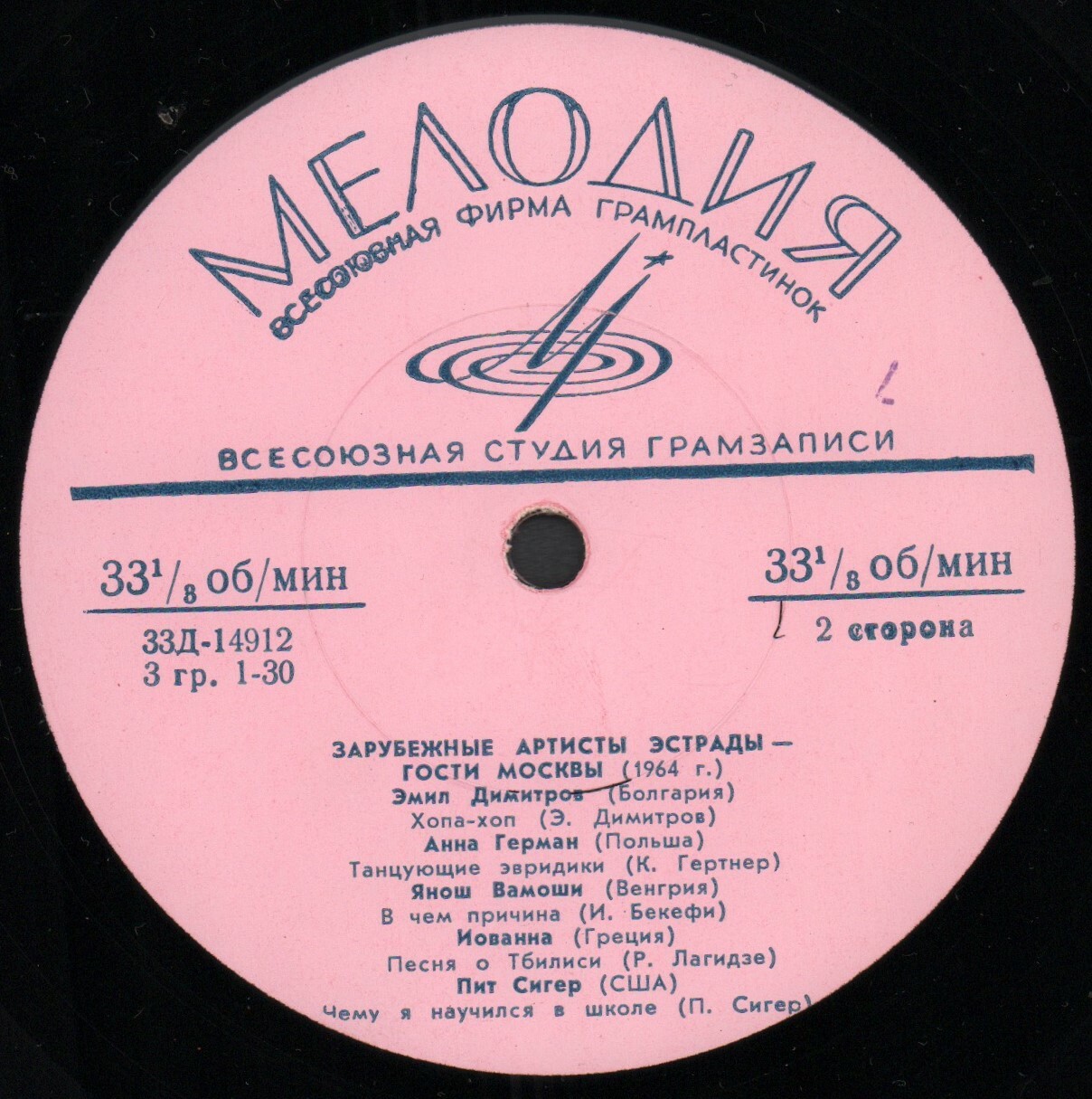ЗАРУБЕЖНЫЕ АРТИСТЫ ЭСТРАДЫ — ГОСТИ МОСКВЫ (1963–1964 гг.)