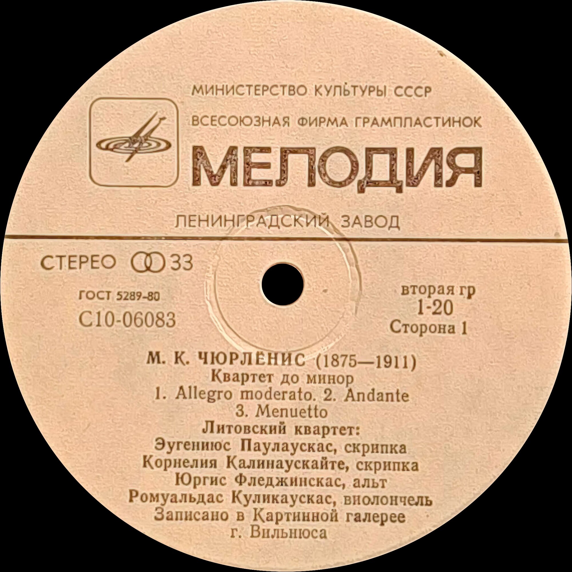 М. К. Чюрлёнис: Квартет до минор, Органные произведения
