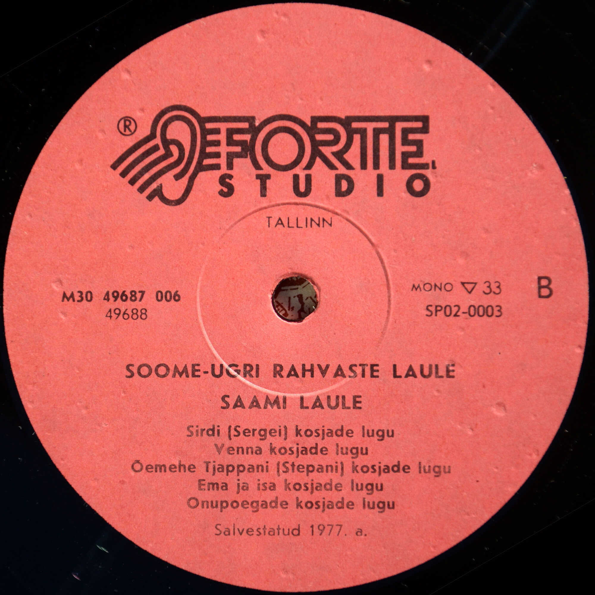 Soome-ugri rahvaste laule. I, Saami rahvalaule  = The lapp folk songs / koostaja = compiled by Jaan Sarv ; toimetaja = edited by Ingrid Rüütel