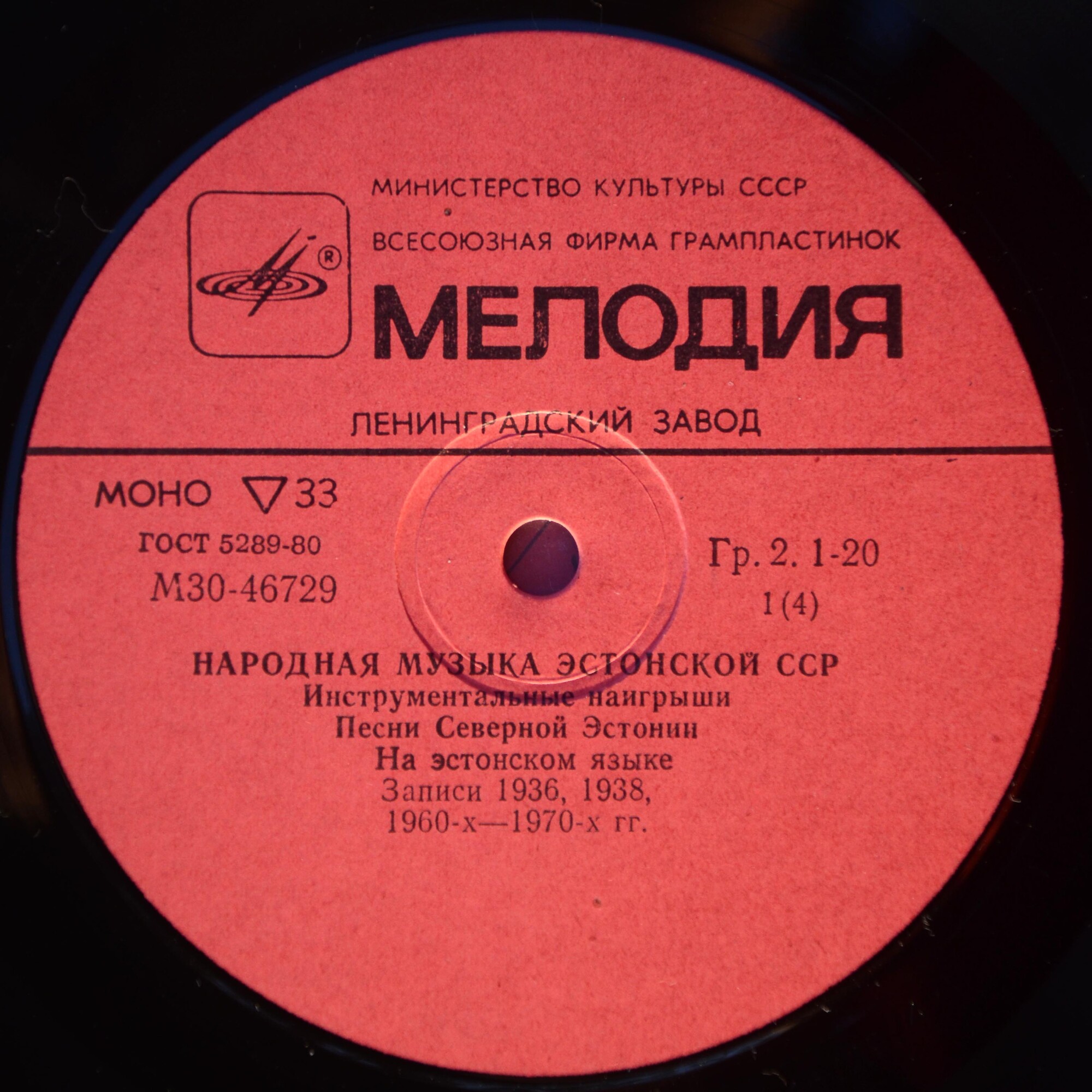 НАРОДНАЯ МУЗЫКА ЭСТОНСКОЙ ССР