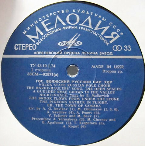 Государственный Волжский русский народный хор