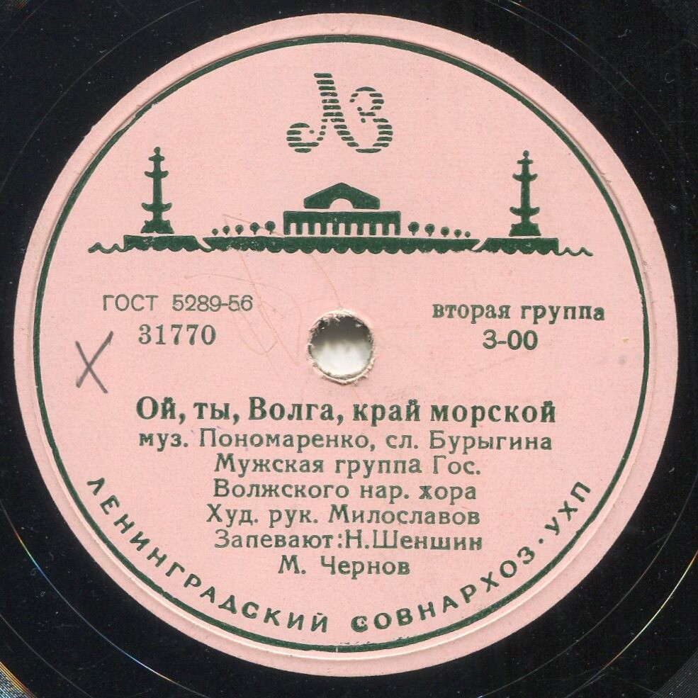 Волжский хор – Ой, ты, Волга, край морской / Ивушка